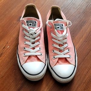 Pink converse sneakers